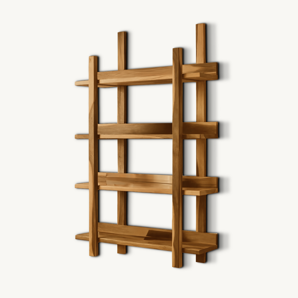Modern Wall Mounted Shelf Minimalist Floating Book Rack For Bedroom And Living Room