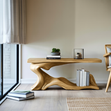 Rustic Live Edge Desk Entryway Design