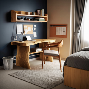Modern Solid Wood Desk For Minimalist Home Office Design