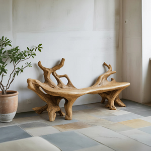 Farmhouse Wooden Bench For Cozy Living Room Accents