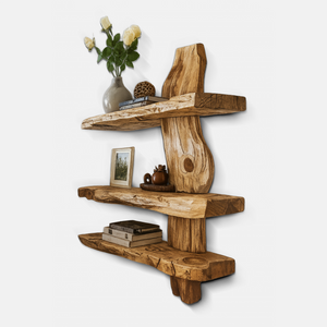 Rustic Wall Shelf For Bedroom Or Reading Corner Display