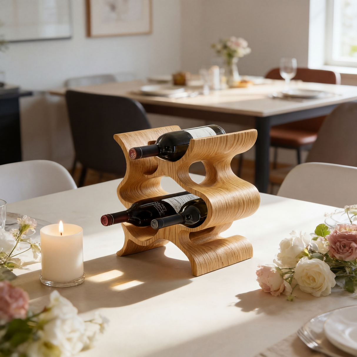 Farmhouse Wine Stand For Furniture Accent Feature