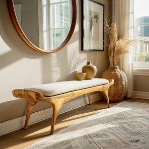 Contemporary Statement Bench For Entryway Or Home Interior