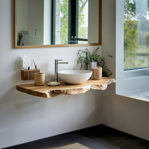 Rustic Solid Wood Vanity With Drawers For Bathroom