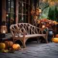 Handcrafted Halloween Patio Chair For Festive Outdoor Halloween Decor