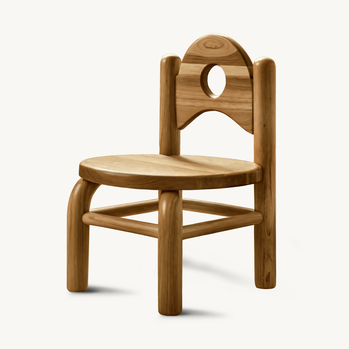 Montessori Toddler Chair With Round Backrest For Playroom Preschool And Nursery