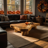 Mid Century Solid Wood Coffee Table Furniture Decor Pumpkin Season