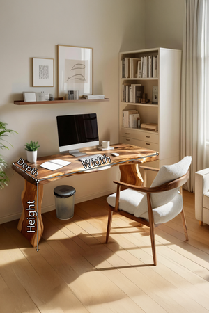 Modern Solid Wood Desk For Bedroom Work And Study Space