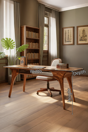 Modern Solid Wood Desk For Living Room And Office Decor