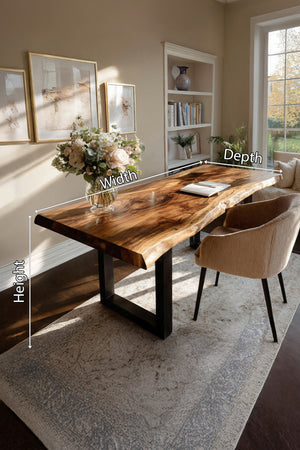 Farmhouse Solid Wood Desk For Classic Decor