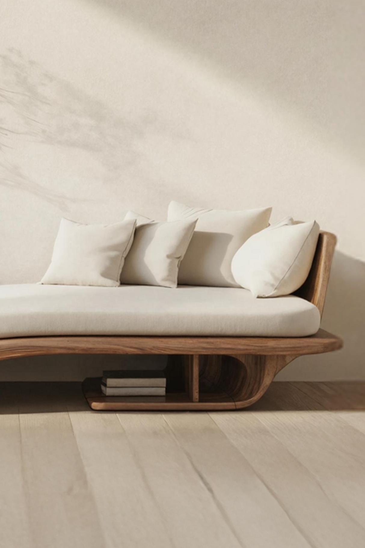 Rustic Solid Wood Garden Daybed For Entryway Furniture Styling