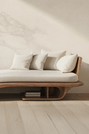 Rustic Solid Wood Garden Daybed For Entryway Furniture Styling