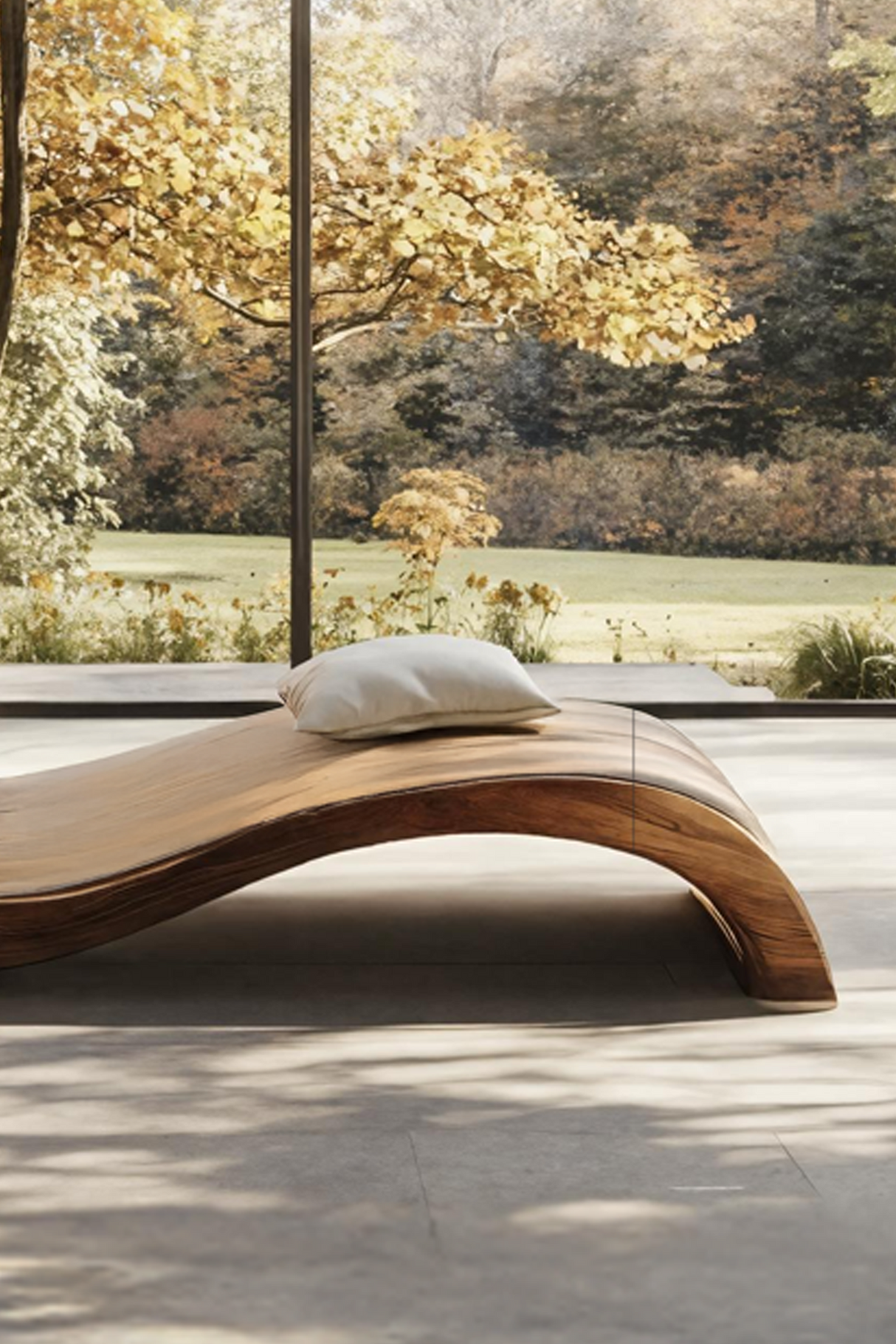 Mid Century Handcrafted Wooden Daybed For Living Room Furniture