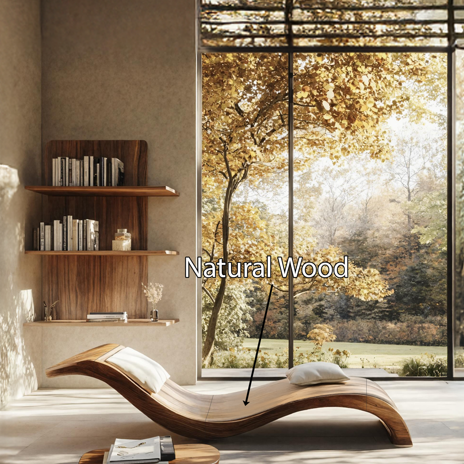 Mid Century Handcrafted Wooden Daybed For Living Room Furniture