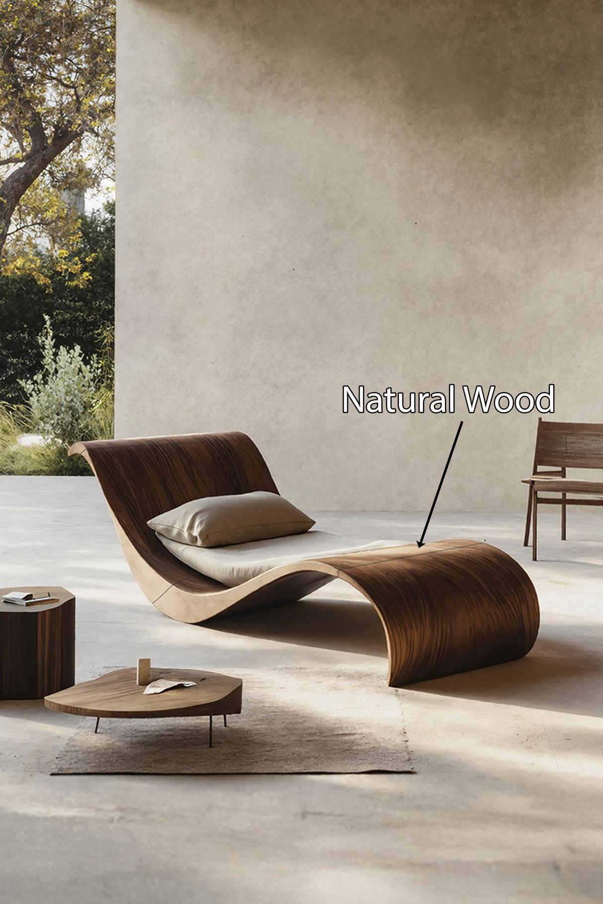 Handcrafted Solid Wood Garden Daybed For Entryway Furniture Style