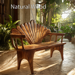 Natural Solid Wood Entryway Bench For Foyer Decor