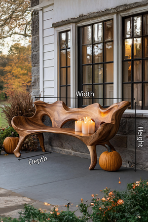 Farmhouse Wooden Bench For Living Room Rustic Furniture Decor