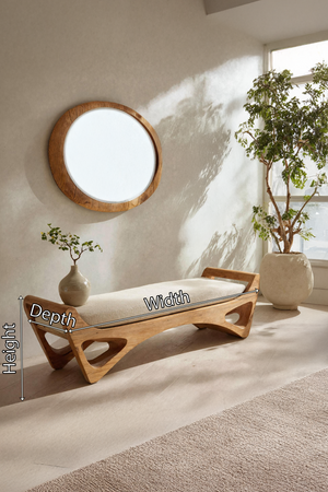 Handcrafted Bedroom Bench For Functional Furniture Styling