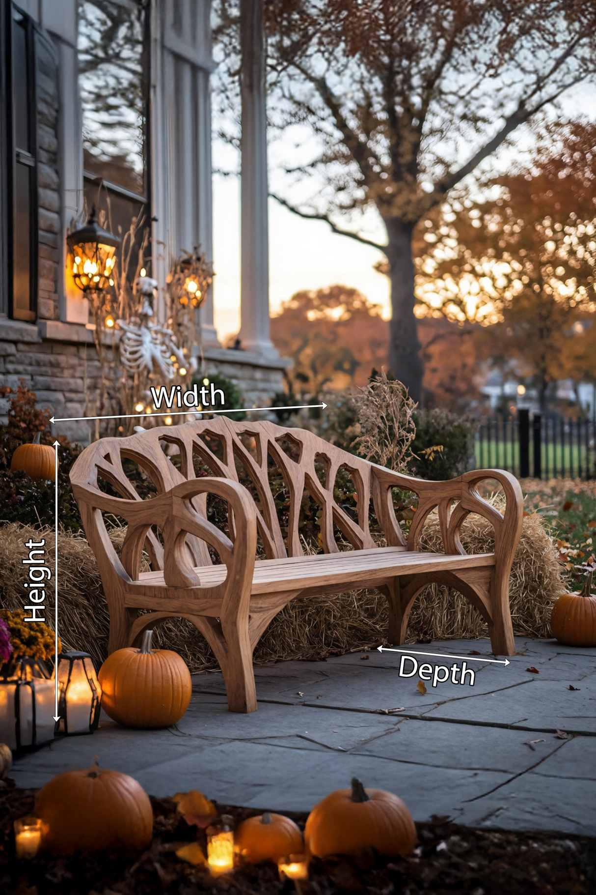 Handcrafted Halloween Patio Chair For Festive Outdoor Halloween Decor