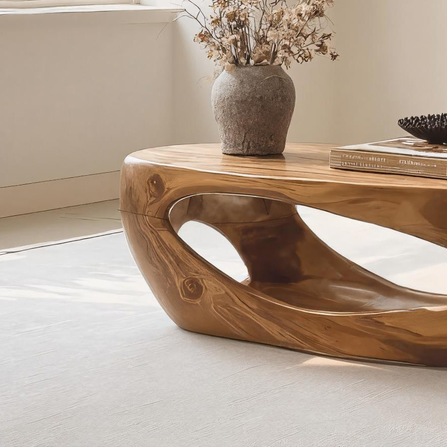Mid Century Sculptural Coffee Table For Living Room