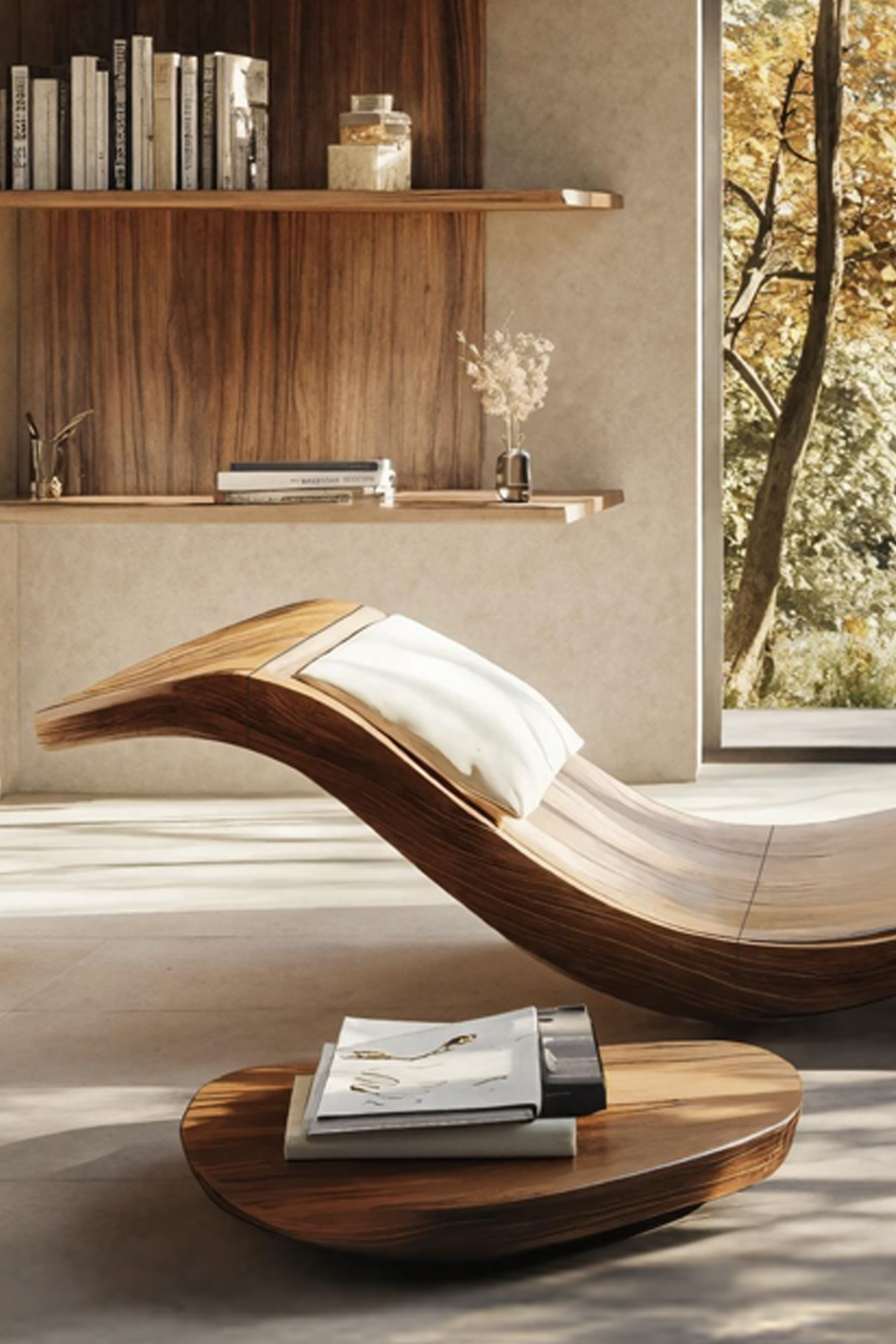 Mid Century Handcrafted Wooden Daybed For Living Room Furniture