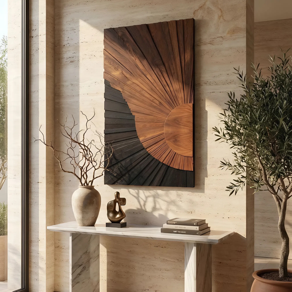 Minimalist Abstract Wall Art Panel For Bedroom Decor