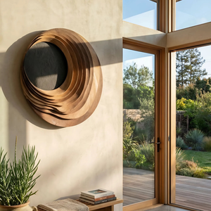 Minimalist Sculptural Wall Sculpture For Bedroom Display