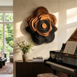 Mid Century Sculptural Wall Art Panel For Living Room Display