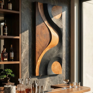 Contemporary Sculptural Wall Art For Bedroom Accent
