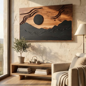Modern Sculptural 3D Wall Art For Living Room Accent