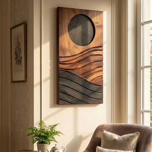 Modern Flowing Wall Sculpture For Kitchen And Dining Display