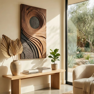 Mid Century Abstract 3D Wall Art For Lounge Decor