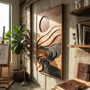 Mid Century Flowing Wall Decor For Entryway Accent