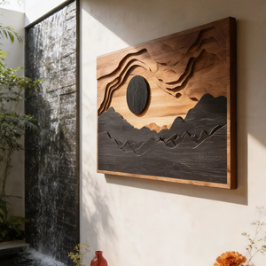Modern Sculptural 3D Wall Art For Living Room Accent