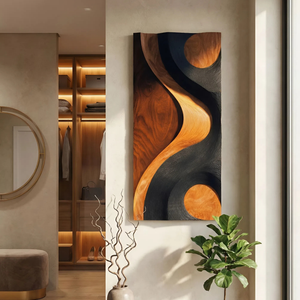 Contemporary Sculptural Wall Art For Bedroom Accent