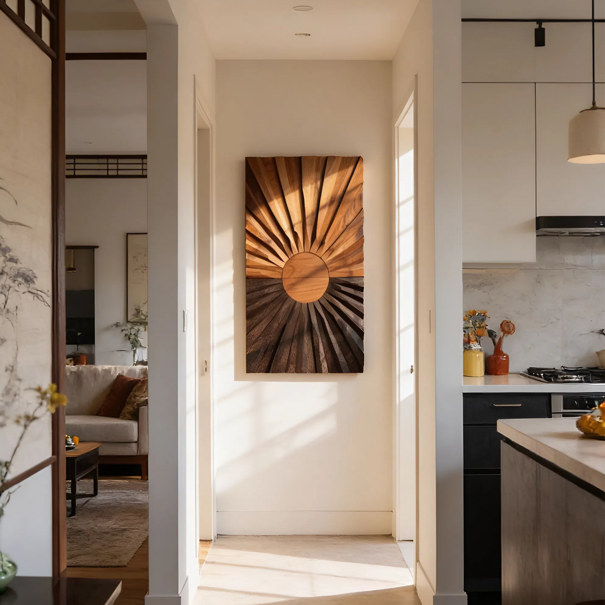Modern Sculptural Wall Sculpture For Entryway Accent