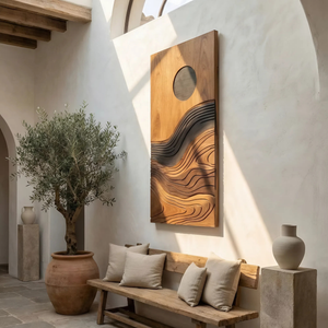 Contemporary Flowing Wall Decor For Entryway And Lounge Display