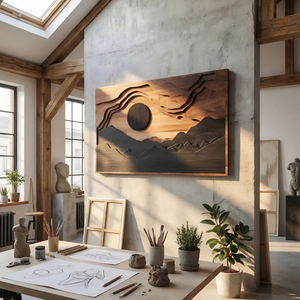 Modern Sculptural 3D Wall Art For Living Room Accent