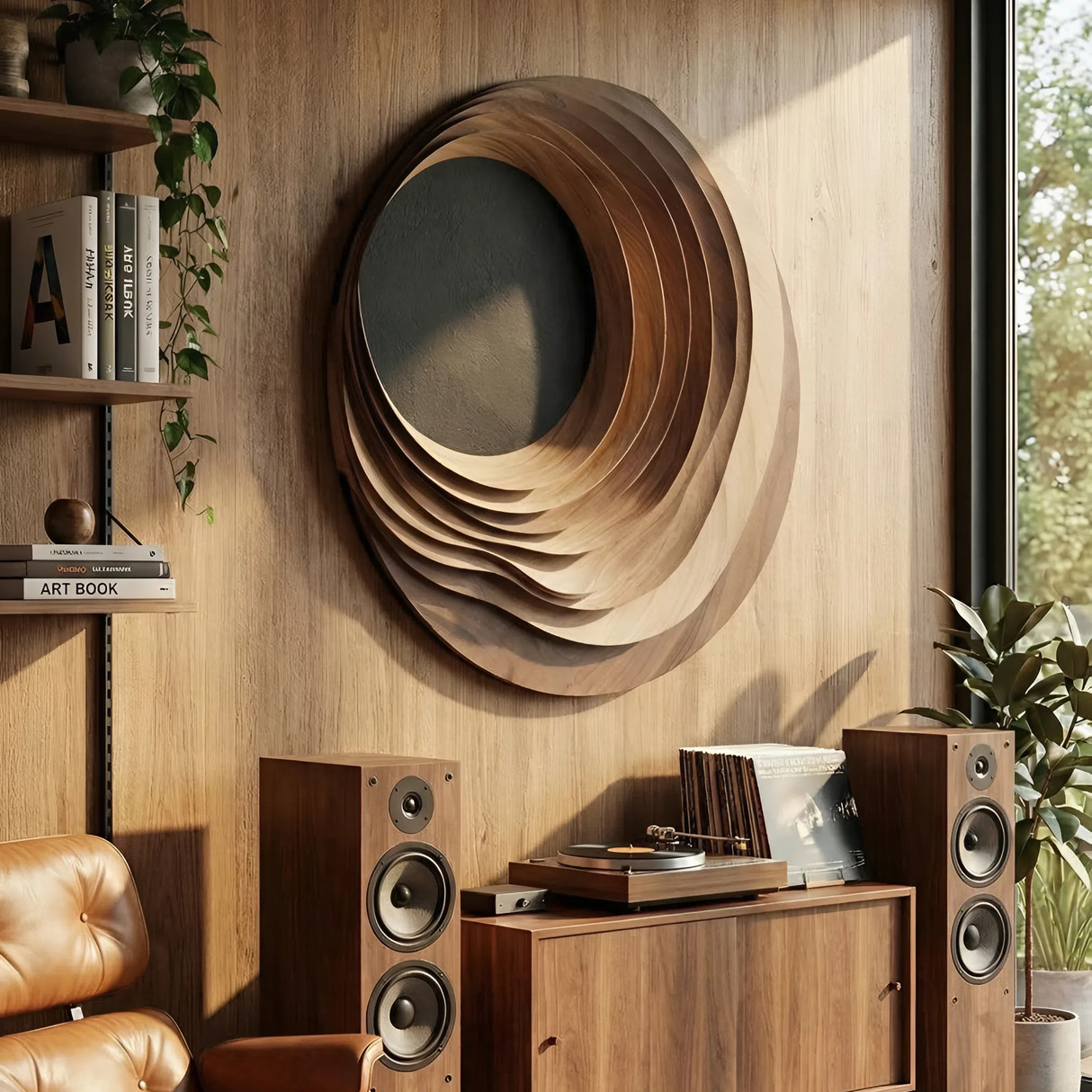 Minimalist Sculptural Wall Sculpture For Bedroom Display