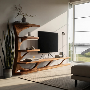 Modern TV Console With Branch Design For Living Room