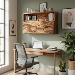 Rustic Live Edge Floating Shelf For Living Room Wall Decor Display