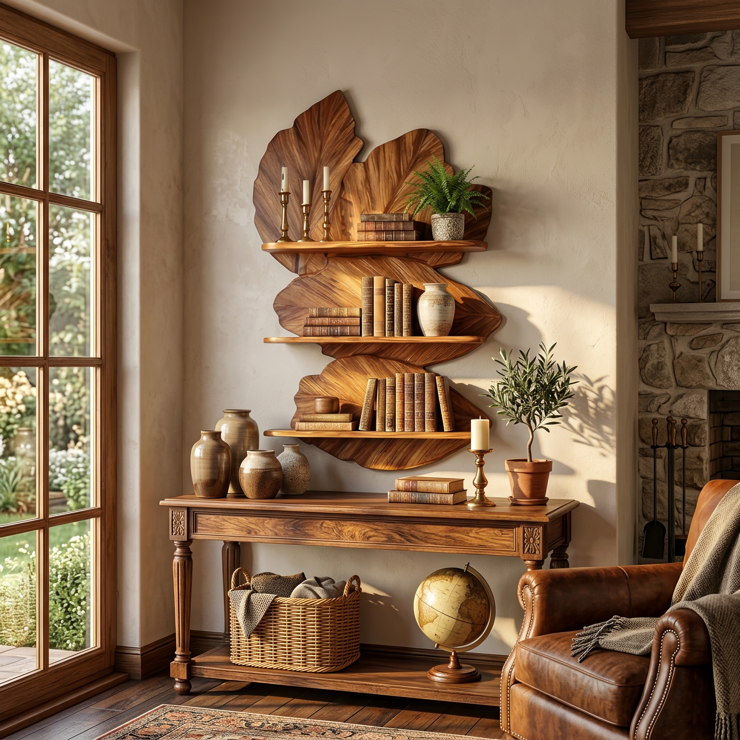 Modern Live Edge Floating Shelf For Bedroom Wall Decor Storage
