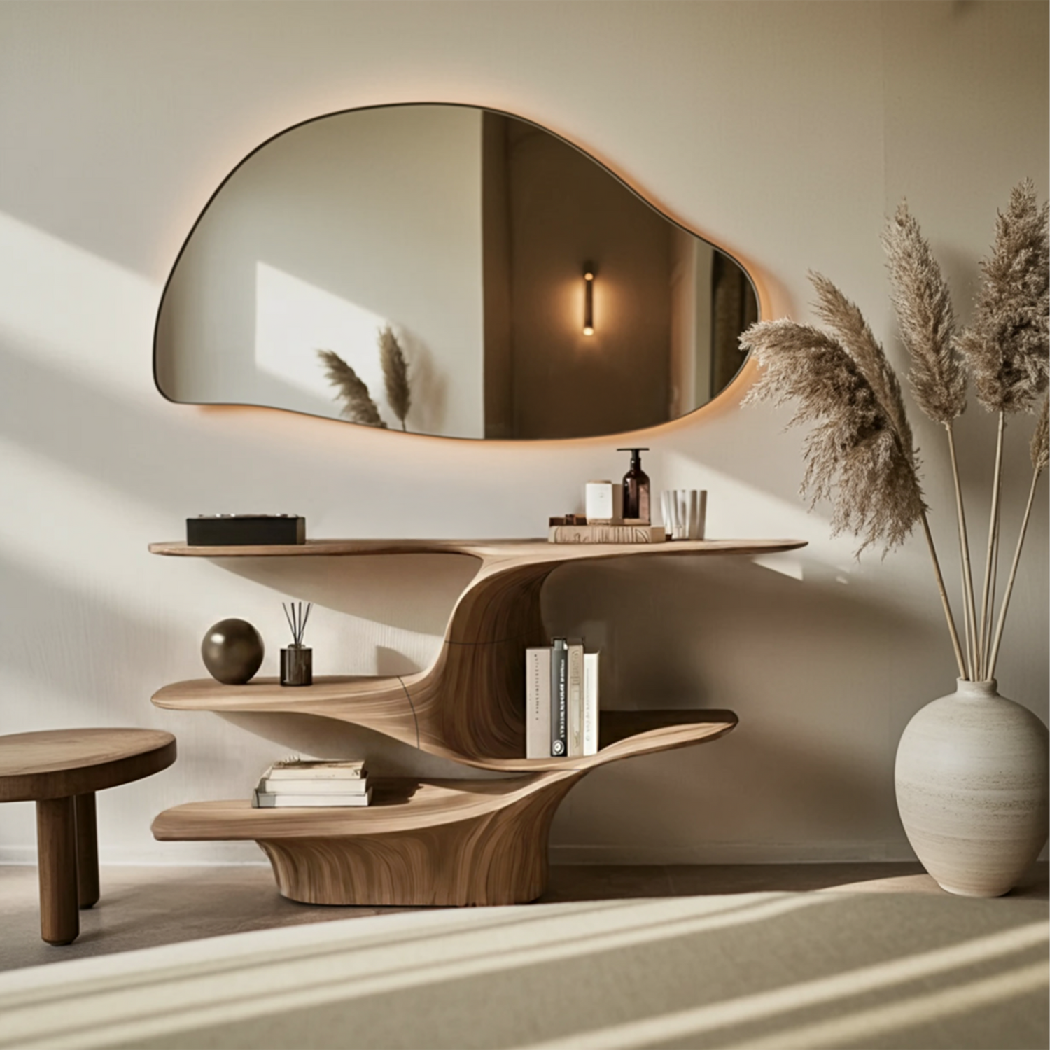 Rustic Live Edge Vanity For Bathroom Design And Storage