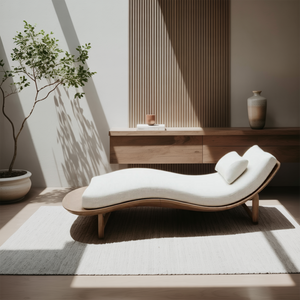 Mid Century Rustic Solid Wood Garden Daybed For Bedroom Furniture