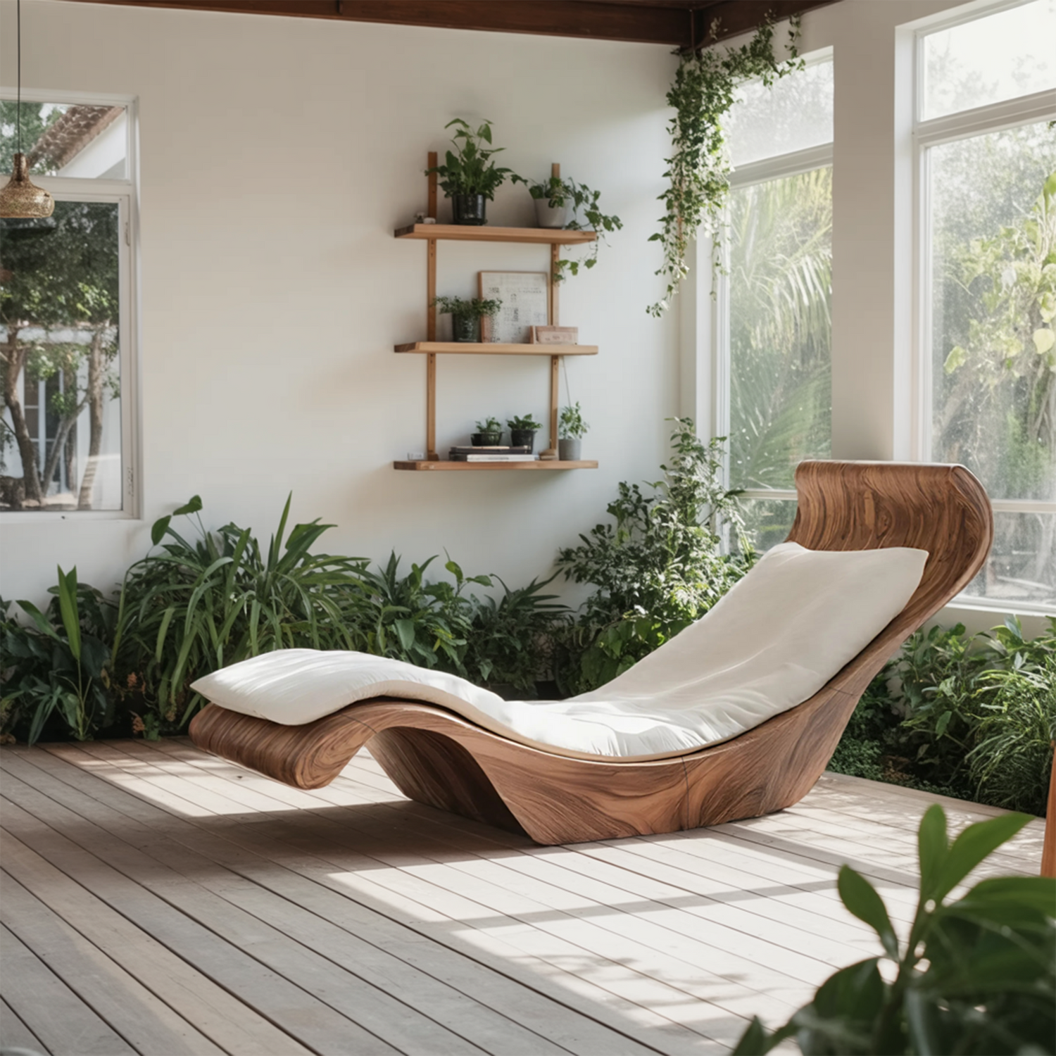 Farmhouse Wooden Daybed For Cozy Living Room Furniture Decor