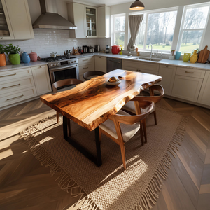 Kitchen Decor Farmhouse Solid Wood Dining Table Country