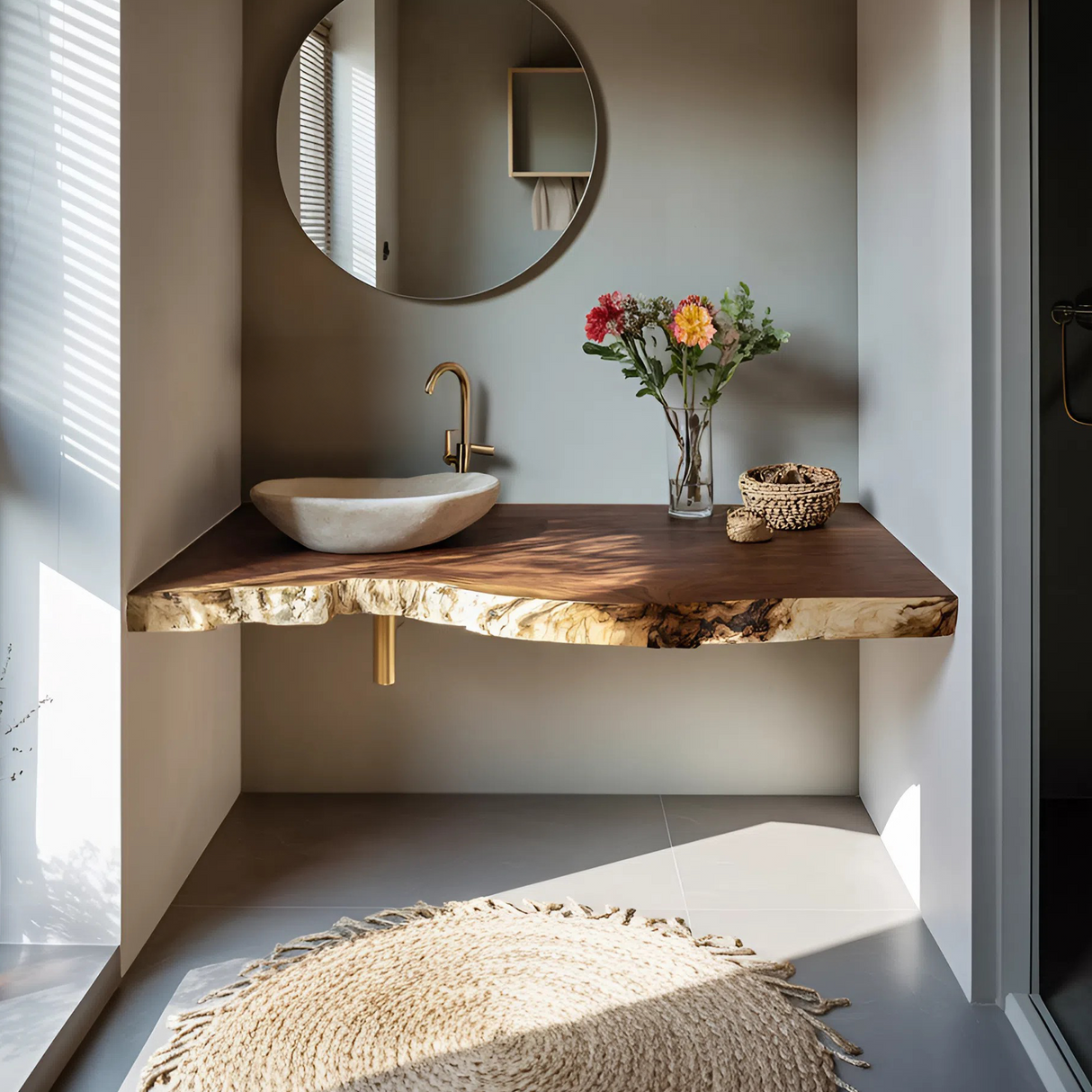 Mid Century Floating Vanity For Stylish Bathroom