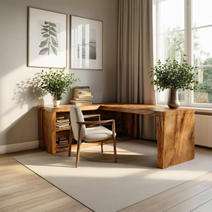 Modern L Shaped Desk For Workspace