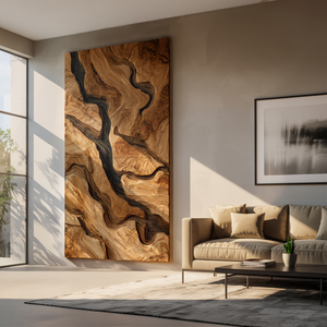 Handcrafted Wooden Wall Art Sculpture For Bedroom