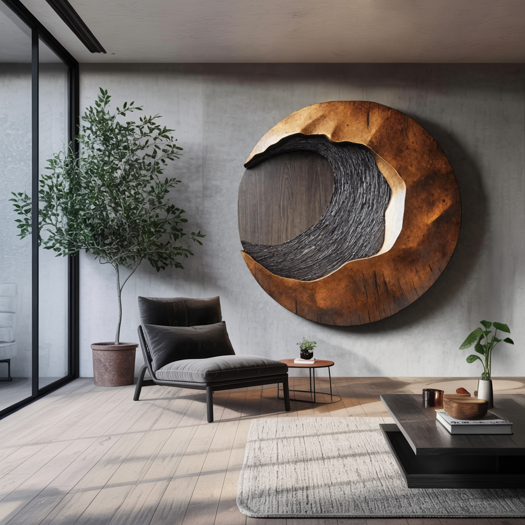 Handcrafted 3D Wood Wall Art For Entryway Focal Point